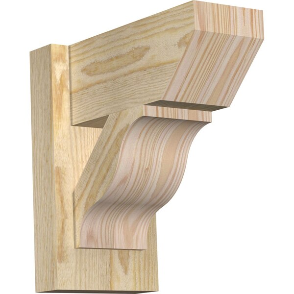 Ekena Millwork Funston Slat Rough Sawn Outlooker, Douglas Fir, 6"W x 12"D x 12"H OUT06X12X12FST06RDF - main